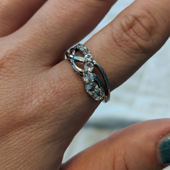 White Sapphire Ring - Picture 1 of 6